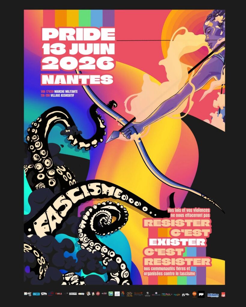 Affiche Pride Nantes 2026 – Marche des Fiertés